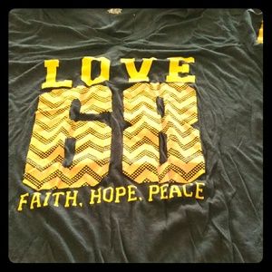 Hooded jersey style lounge shirt